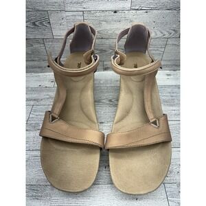 Teva‎ Tan Leather Adjustable Strap Capri Wedge Sandal Size 11